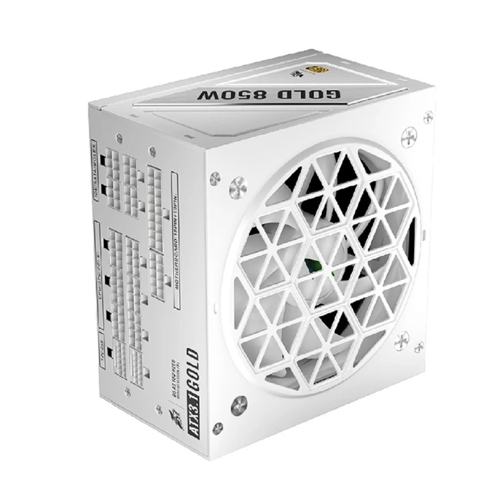 1STPLAYER NGDP GOLD 850W White / ATX 3.1, APFC, 80 PLUS Gold, LLC+DC-DC, full Japan solid-state caps, 120mm fan, full modular / HA-850BA4-WH