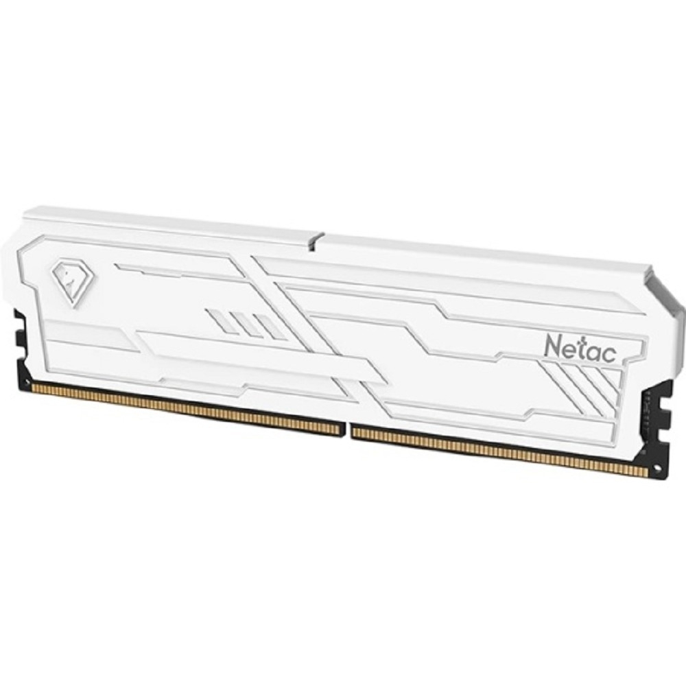 Оперативная память для компьютера 8Gb (1x8Gb) PC4-25600 3200MHz DDR4 DIMM Unbuffered CL16 Netac Shadow III White NTSHD4P32SP-08W