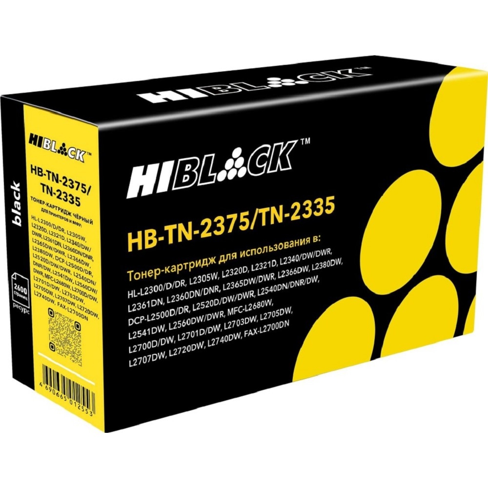 HB-TN-2375-MPS - Тонер-картридж Hi-Black (HB-TN-2375/TN-2335-MPS) для Brother HL-L2300/2305/2320/2340/2360, 10K  от 20 т.р.