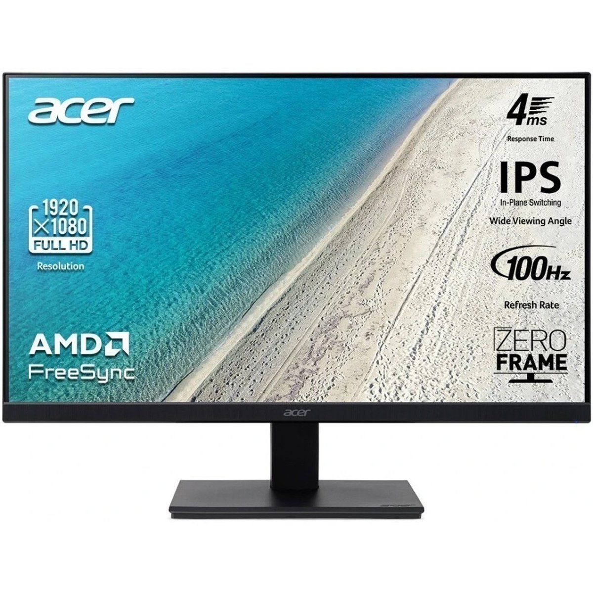 Монитор 21.5" Acer Vero V227QE3biv IPS 1920x1080, 100 Гц, 4 мс, 16:9, 250 кд/м², 1xHDMI, 1xVGA, черный