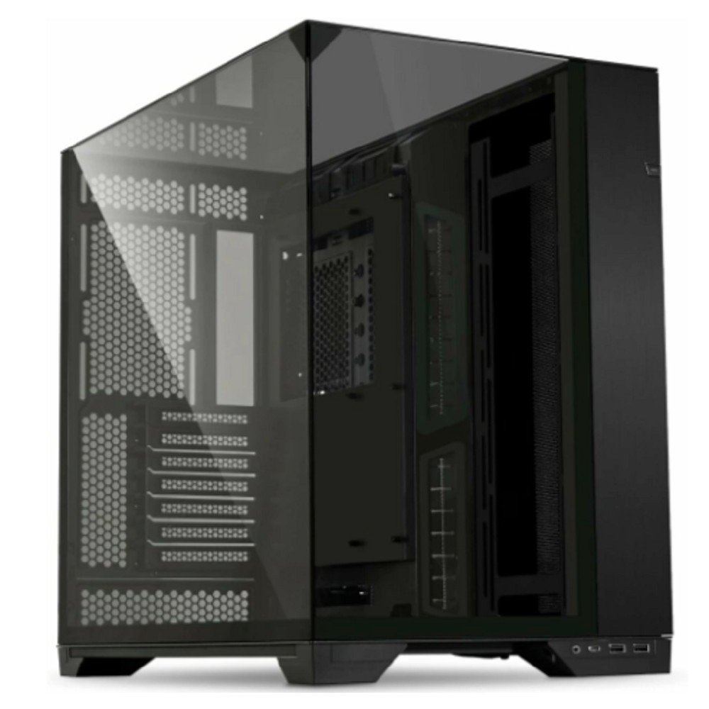 Miditower LIAN LI O11 Vision <G99.O11VX.R0> Black ATX без  БП,  Aluminum