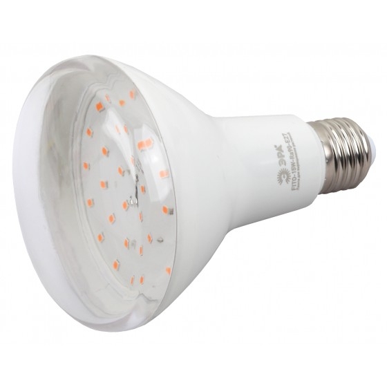Лампа светодиодная для растений FITO-15W-Ra90-E27 BR30 15Вт 220-240В полноспектральная бел. спектр ЭРА Б0039173