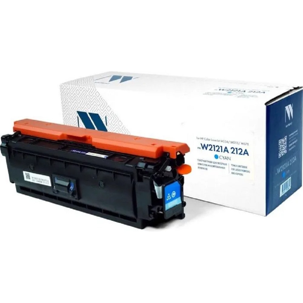 Картридж лазерный NVPrint совместимый NV-W2121A 212A Голубой для HP Color LaserJet M554/M555/M578 (4500k)