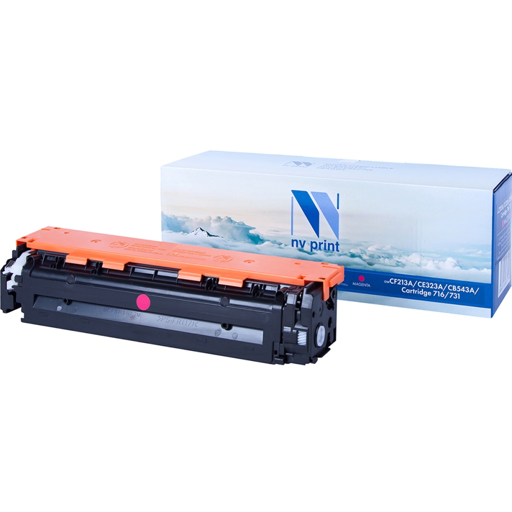 Картридж лазерный NVPrint совместимый HP CF213A/CE323A/CB543A/Canon 716/731 Magenta для LaserJet Color Pro M251n/M251nw/M276n/M276nw/CP1525n/CP1525nw/CM1415fn/CM1415fnw/CP1215/CM1312/CM1312nfi/CP1215/Canon i-SENSYS LBP5050/LBP5050n/MF8030Cn/MF8040Cn/MF8050Cn/MF8080Cw/LBP-7100Cn/7110Cw (1600k)