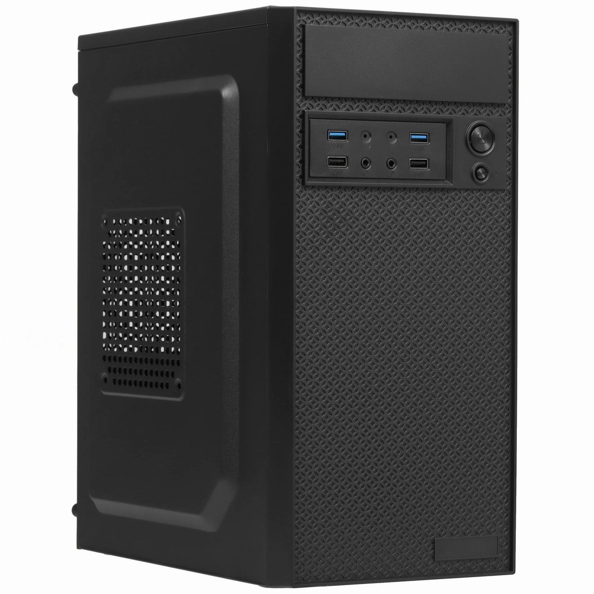 Exegate EX291274RUS Корпус Minitower ExeGate BAA-109U2-AAA450 (mATX, AAA450 8см, 2*USB+2*USB3.0, аудио, черный)
