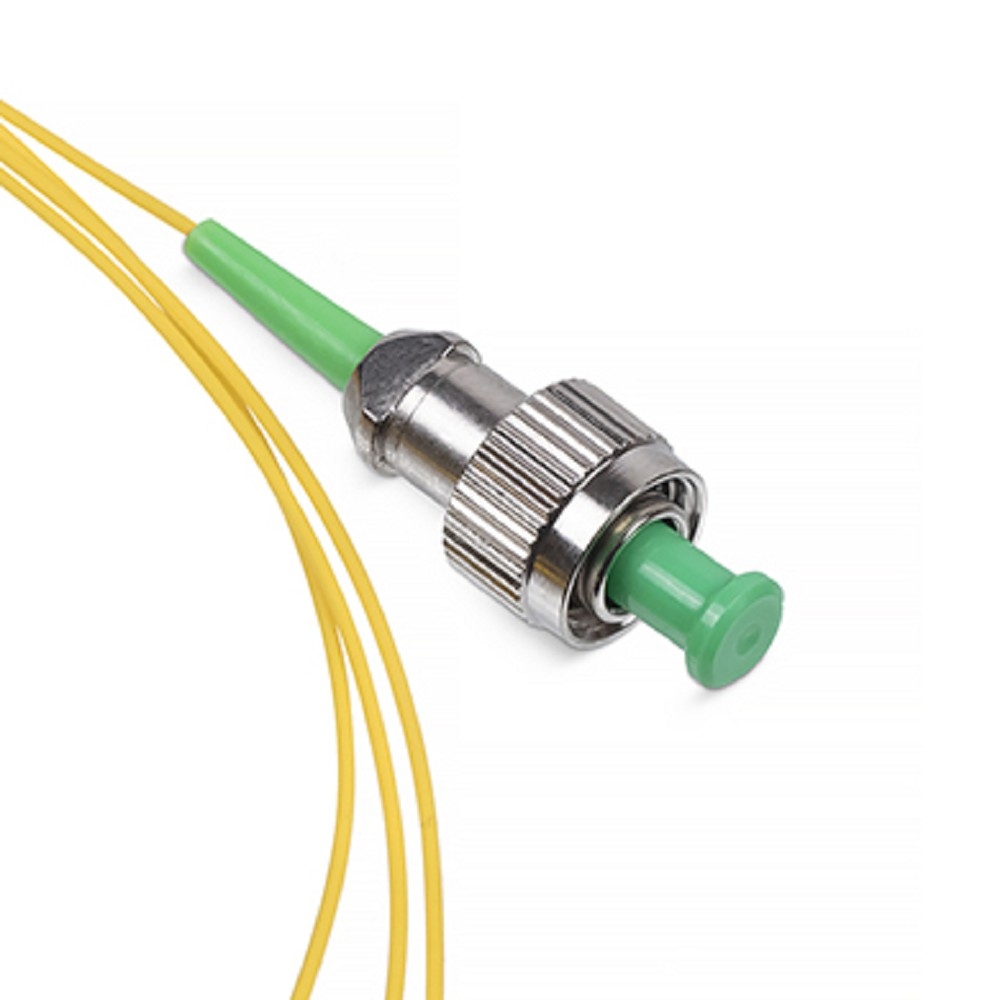 PT-FC/APC-9-1,5m Предоконцованные волокна (pigtail) Cabeus FC/APC OS2 9/125 15м зелёный хвостовик цвет: жёлтый