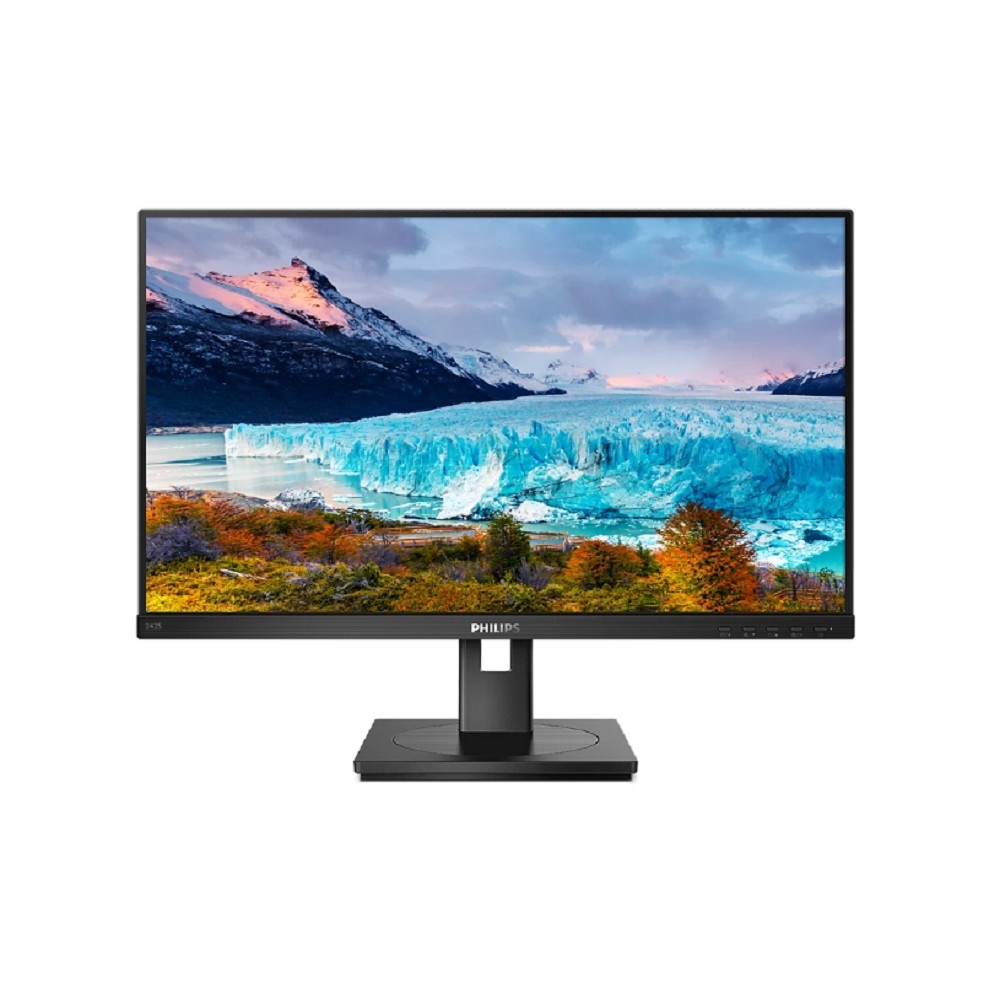 LCD PHILIPS 23.8" 242S1AE черный с поворотом экрана {IPS 1920x1080 75Hz 4ms 178/178 250cd D-Sub DVI HDMI1.4 DisplayPort1.2 Pivot MM}