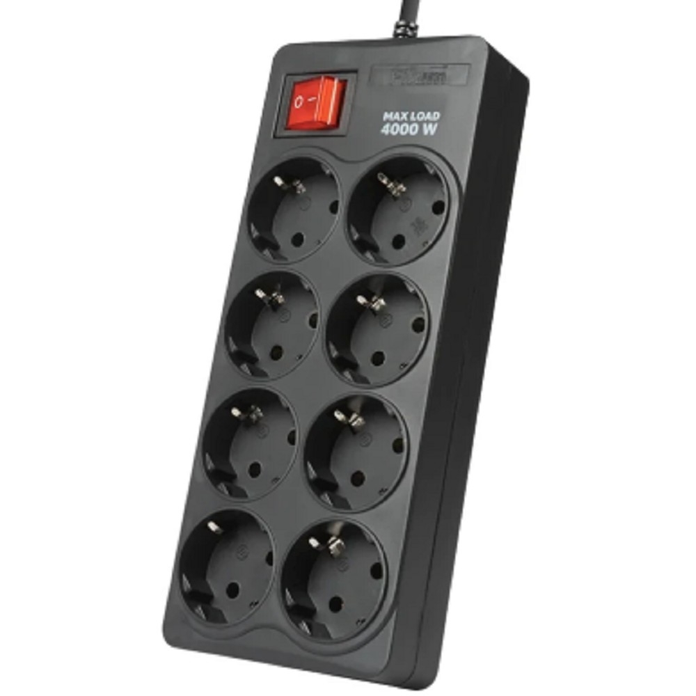 Filum Сетевой фильтр FL-SP8-5.0M-16, 4000 Вт., 8 розеток, шнур 5.0 м., черный {00-01095527}