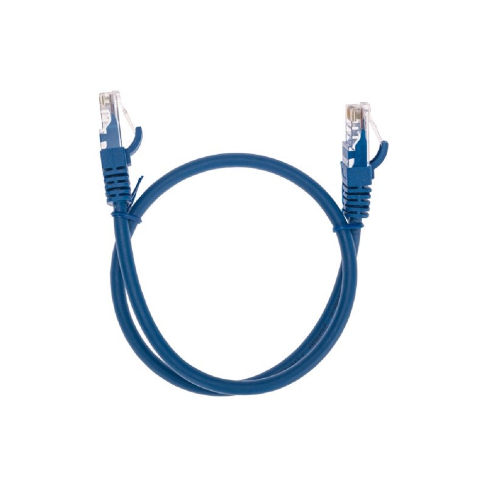 Патч-корд U/UTP Rexant cat.6, RJ45-RJ45, неэкранированный, 26AWG, LSZH, синий, 0.5 м