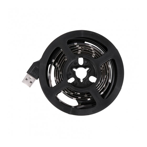 Rexant 141-382 LED лента с USB коннектором 5 В, 8 мм, IP65, SMD 2835, 60 LED/m, ЖЕЛТЫЙ 