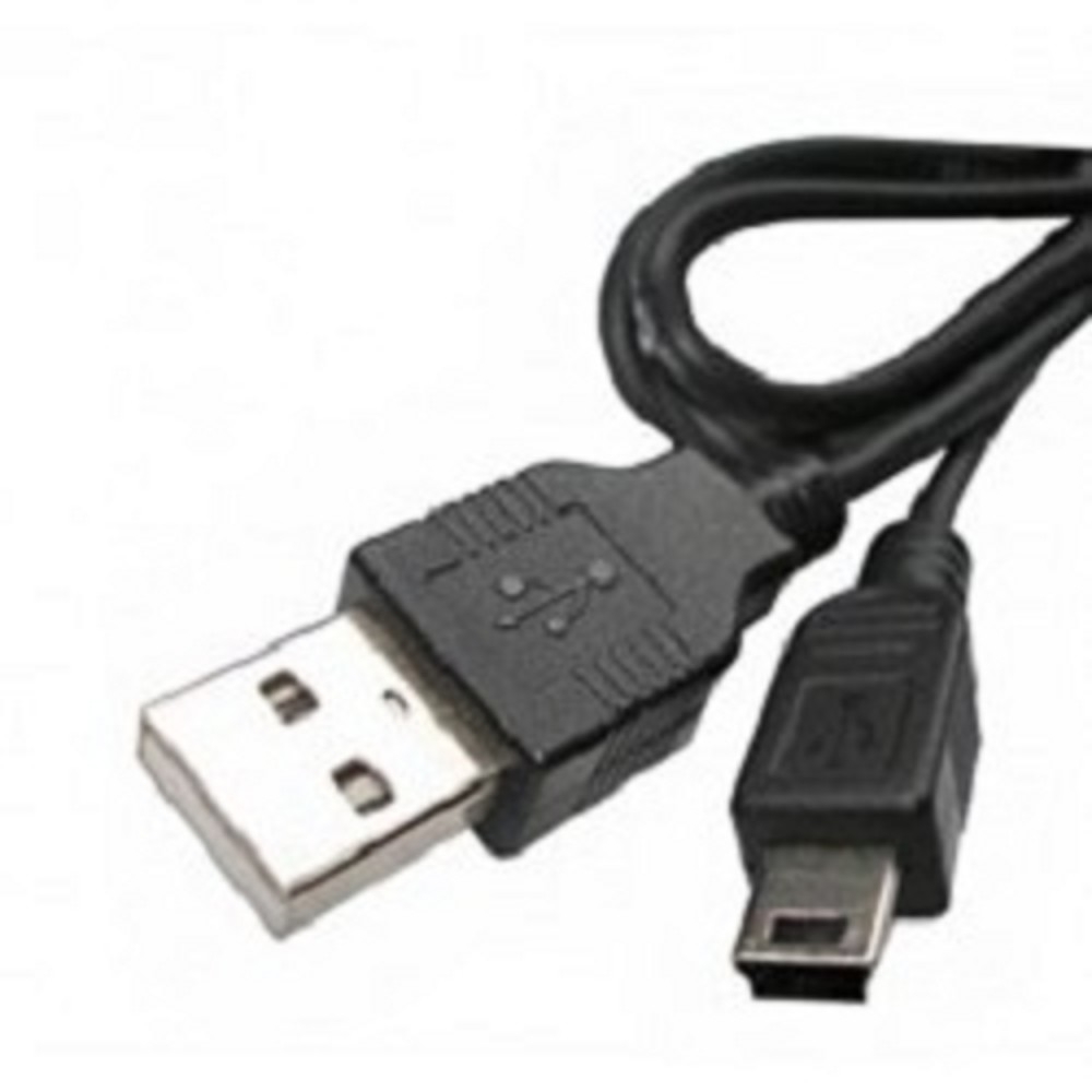 Кабель USB 2.0 Am=>mini B - 1.0 м, черный, 5bites (UC5007-010C)