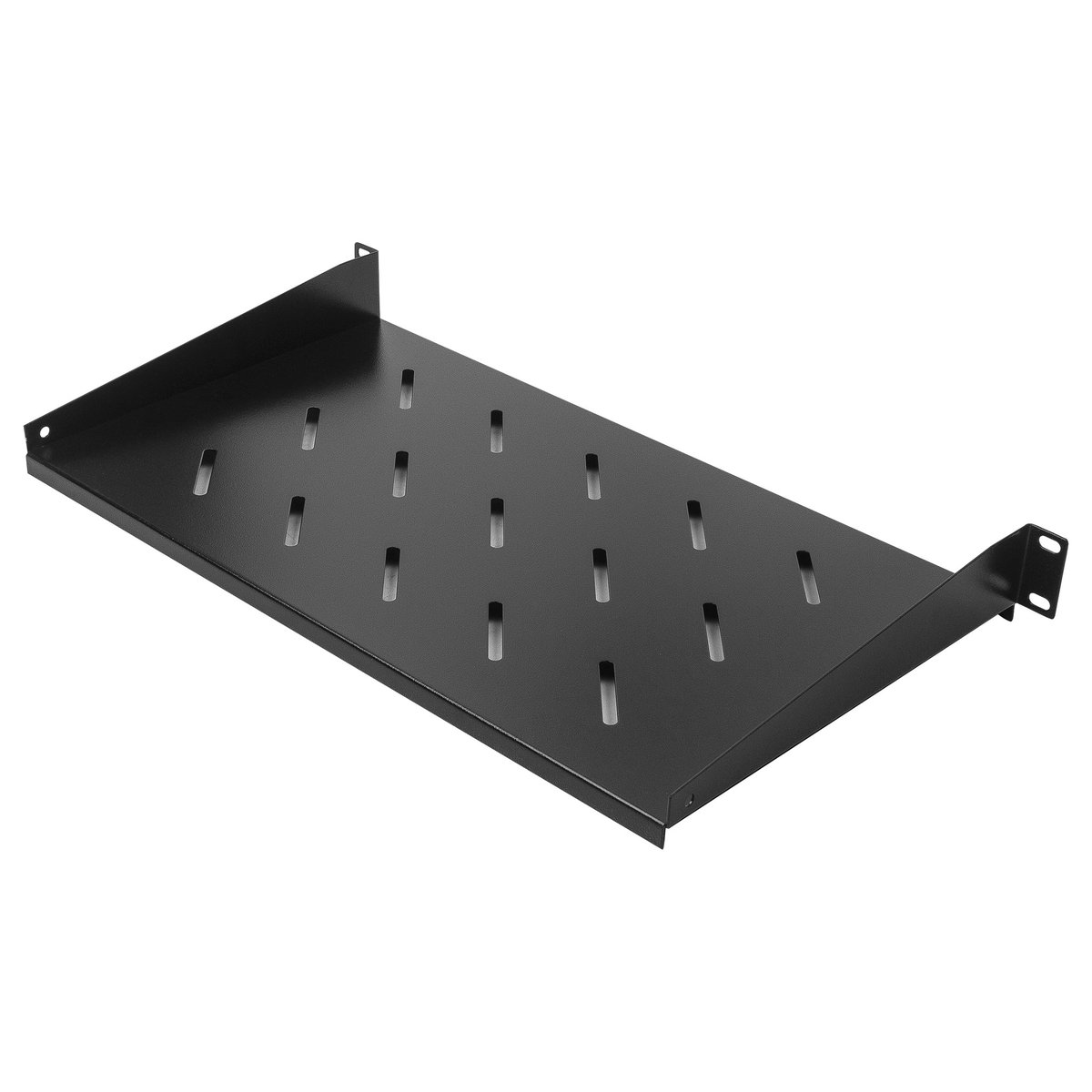 NEOMAX Полка 19"1U, для настенного шкафа 520x400; глубина полки 250мм, ширина 484мм;  цвет черный [NM-SHF-1U40-101-BK]