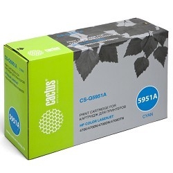 Q5951A_CACTUS - Картридж (CS-Q5951A) для HP Color LaserJet 4700 (10000 стр.) восстан.