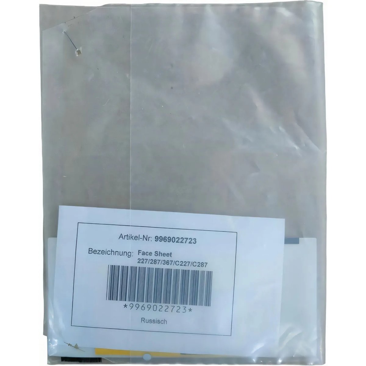 Наклейка Konica Minolta оригинал для Konica Minolta bizhub 227/287367 (9969022723)