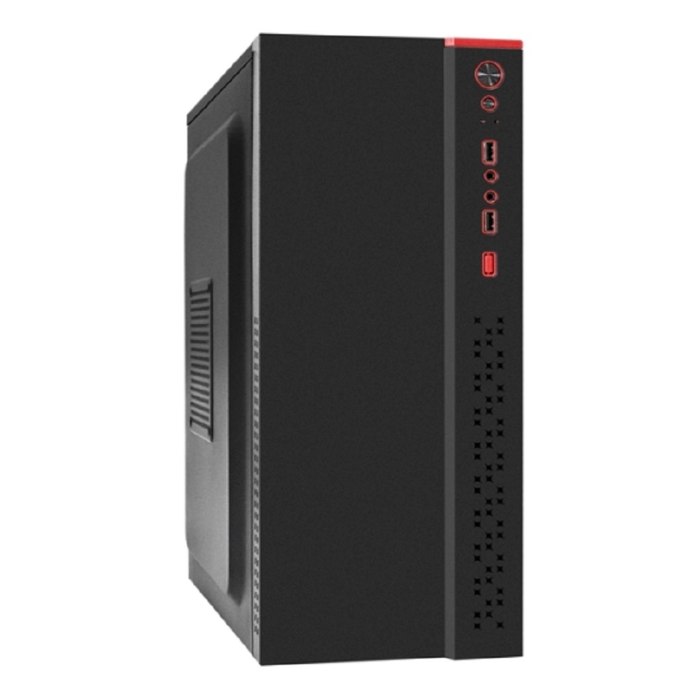 Exegate EX299330RUS Корпус Miditower ExeGate AA-443-UNS400 (ATX, БП UNS400 с вент. 12см, 2*USB+HD Audio, черный)