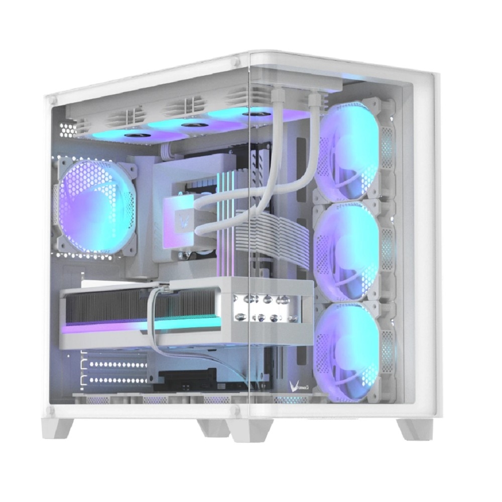 Компьютерный корпус AeroCool/Formula Crystal U2 белый без БП ATX 1xUSB 2.0 1xUSB 3.0 1xUSB3.1 audio bott PSU
