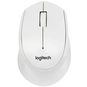 Мышь беспроводная Logitech M330 Silent Plus White (белая, оптическая, 1000dpi, 2.4 GHz/USB-ресивер, бесшумная, под правую руку) (арт. 910-004926, M/N: M-R0051 / C-U0010)