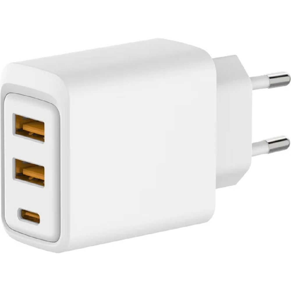 Rexant (18-2213) Сетевое зарядное устройство с двумя портами USB-A и одним портом USB-C, 10Вт 