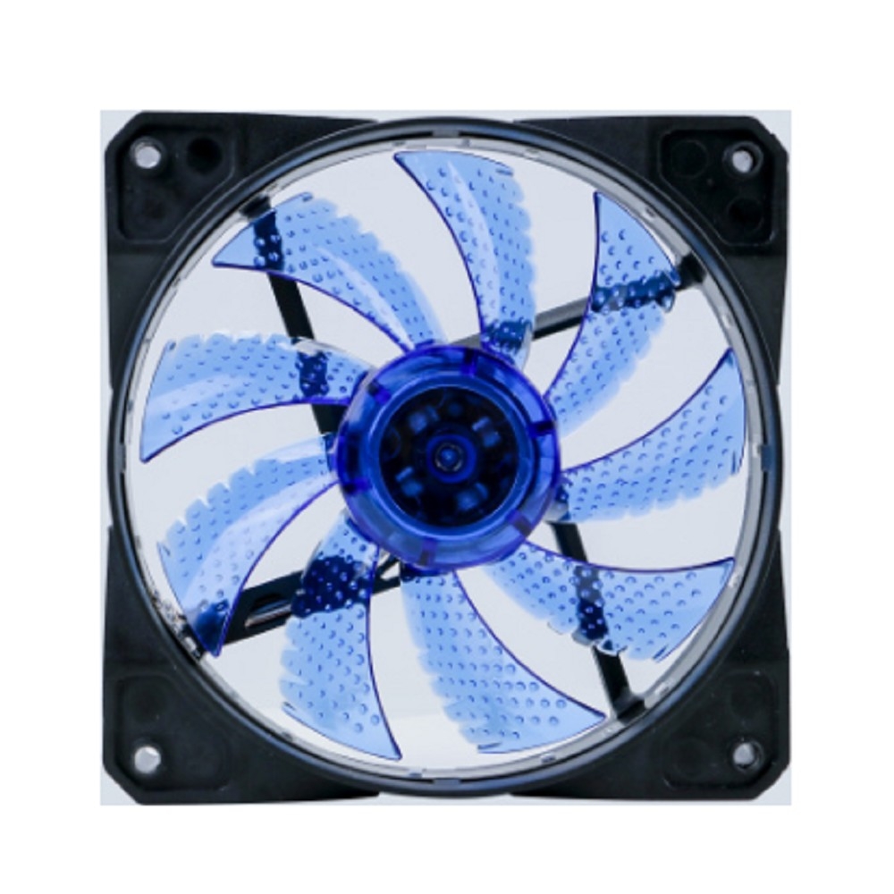Вентилятор Digma DFAN-LED-BLUE RGB 120мм черный 3-pin 4-pin (Molex) Ret