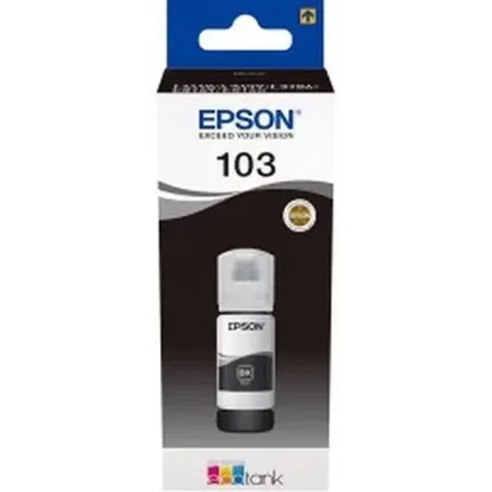 <079953> Картридж струйный EPSON 103BK для Epson L3100/3110/3150, чёрный (для европейских устройств) [C13T00S14A]