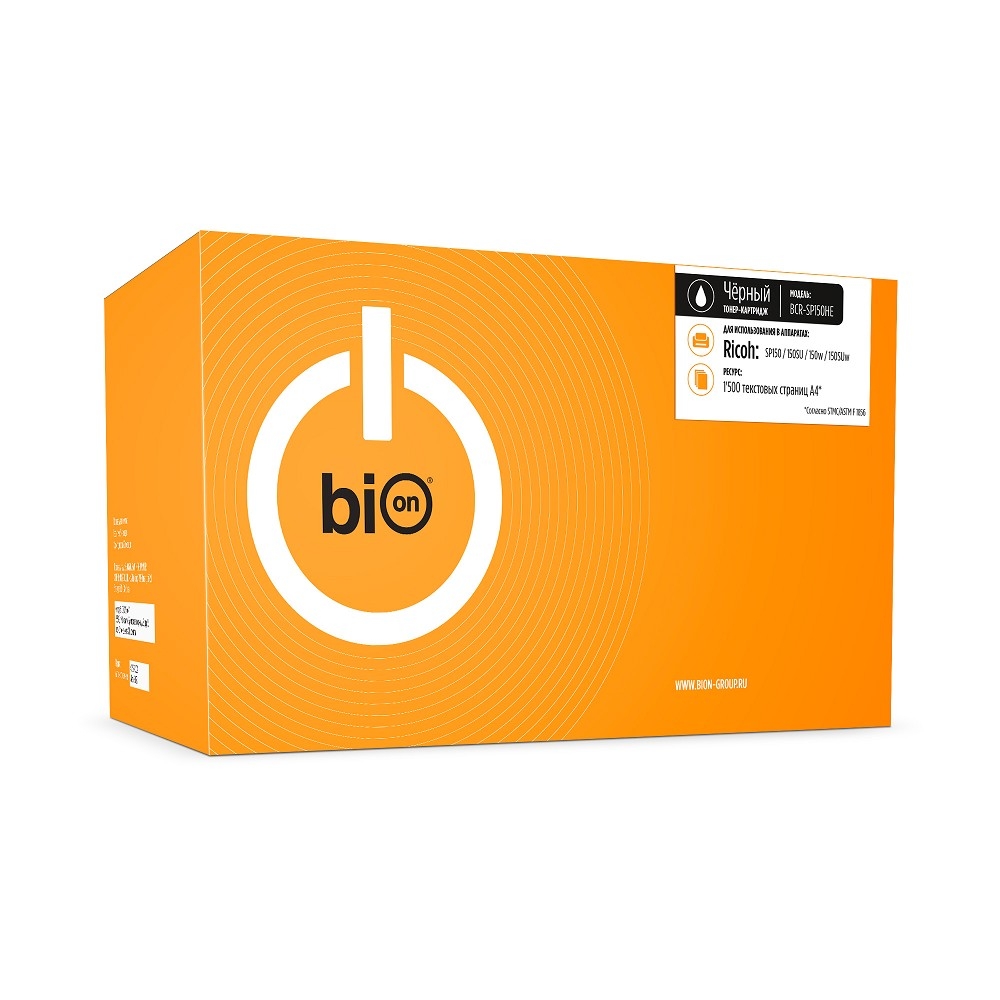 Bion SP150HE Картридж для Ricoh SP 150 (1500 стр.), Черный, с чипом