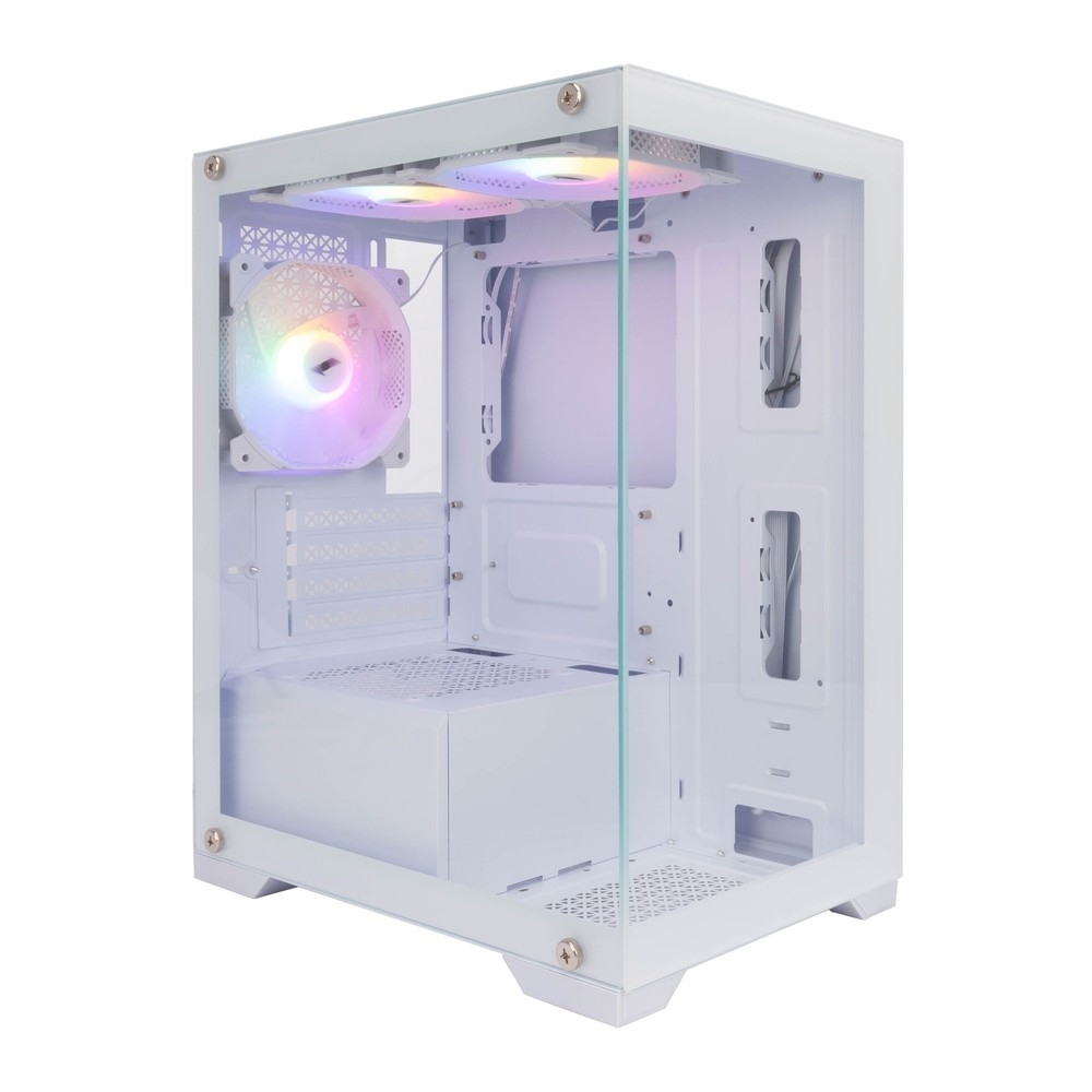 повреждение упаковки 1STPLAYER MIKU Mi2 White / mATX / 3x120mm LED fans / Mi2-WH-3F1-W