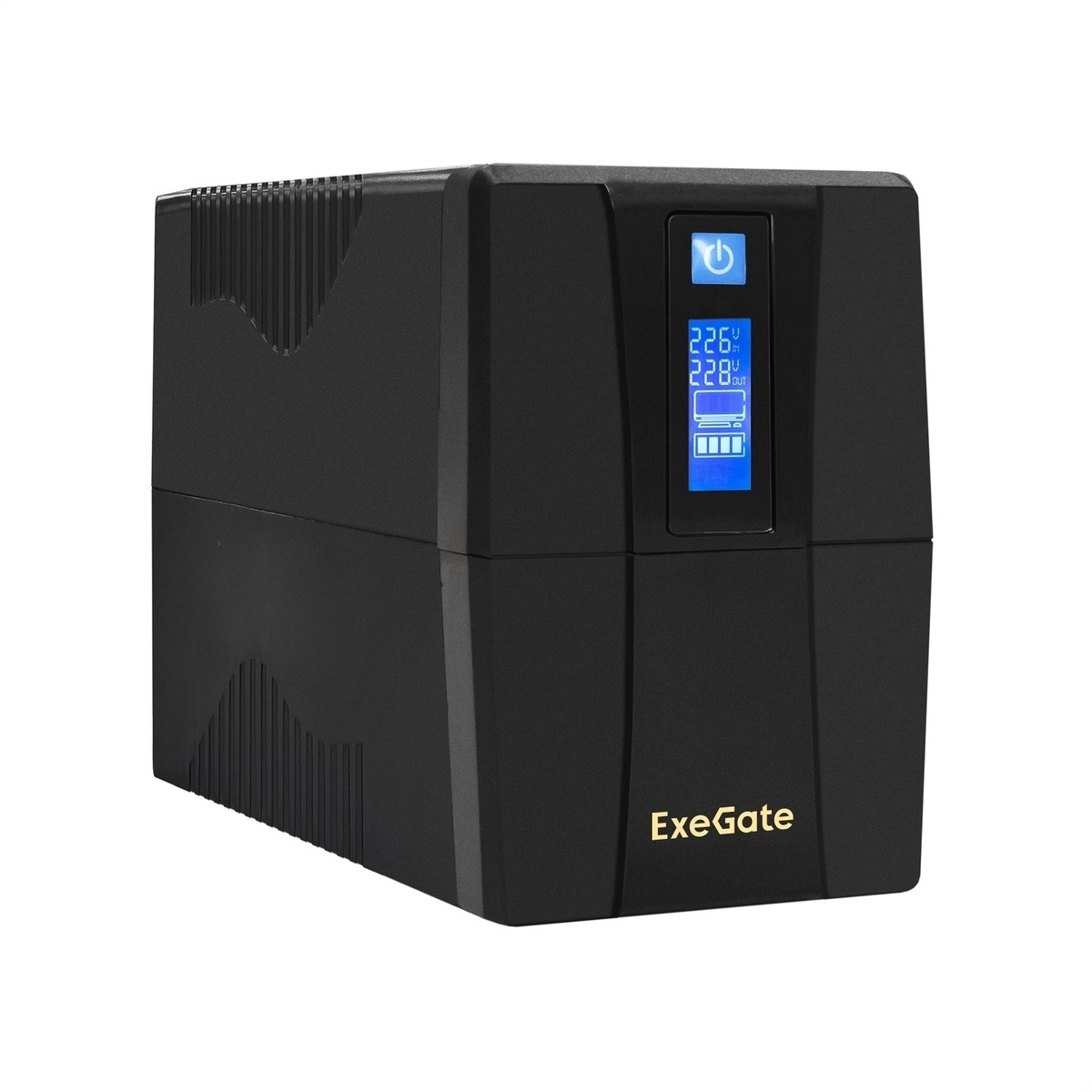 Источник бесперебойного питания ExeGate EP285568RUS Power Smart ULB-650.LCD.AVR.EURO 650VA/360W, LCD, AVR, 2 евророзетки, черный