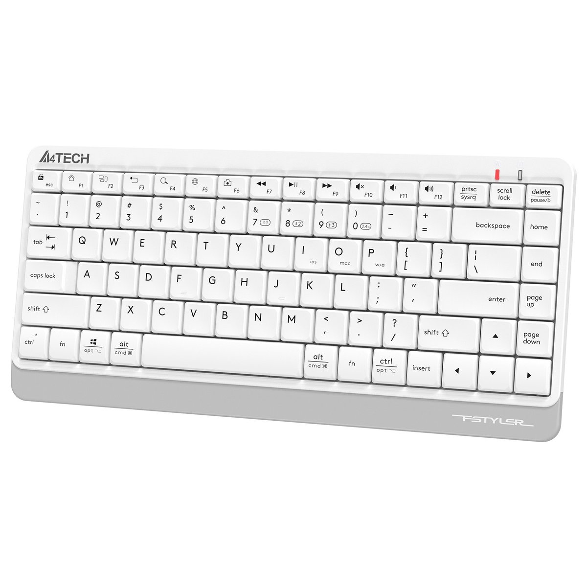 Клавиатура A4Tech Fstyler FBK11 белый/серый USB беспроводная BT/Radio slim [1595335]