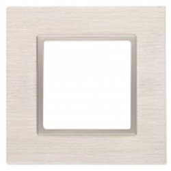 Эра Б0034542 14-5201-04 Рамка на 1 пост, металл, Эра Elegance, шампань+шамп