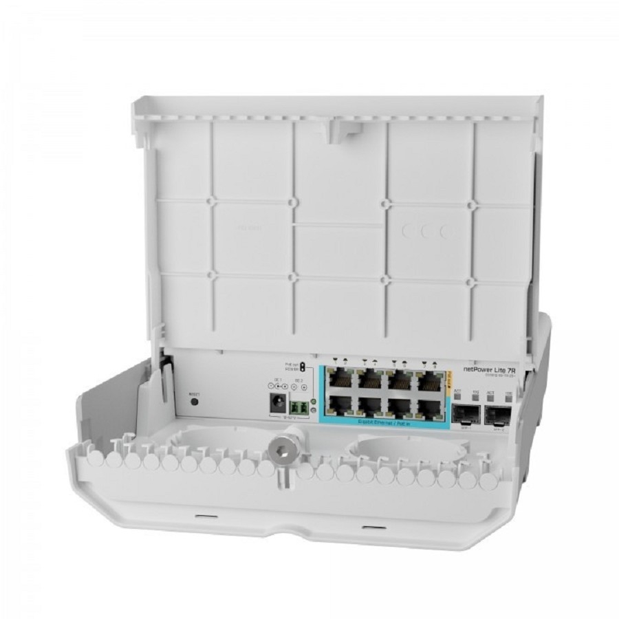 MikroTik CSS610-1Gi-7R-2S+OUT Коммутатор управляемый, netPower Lite 7R, 8Gbit ethernet, 2 SFP+