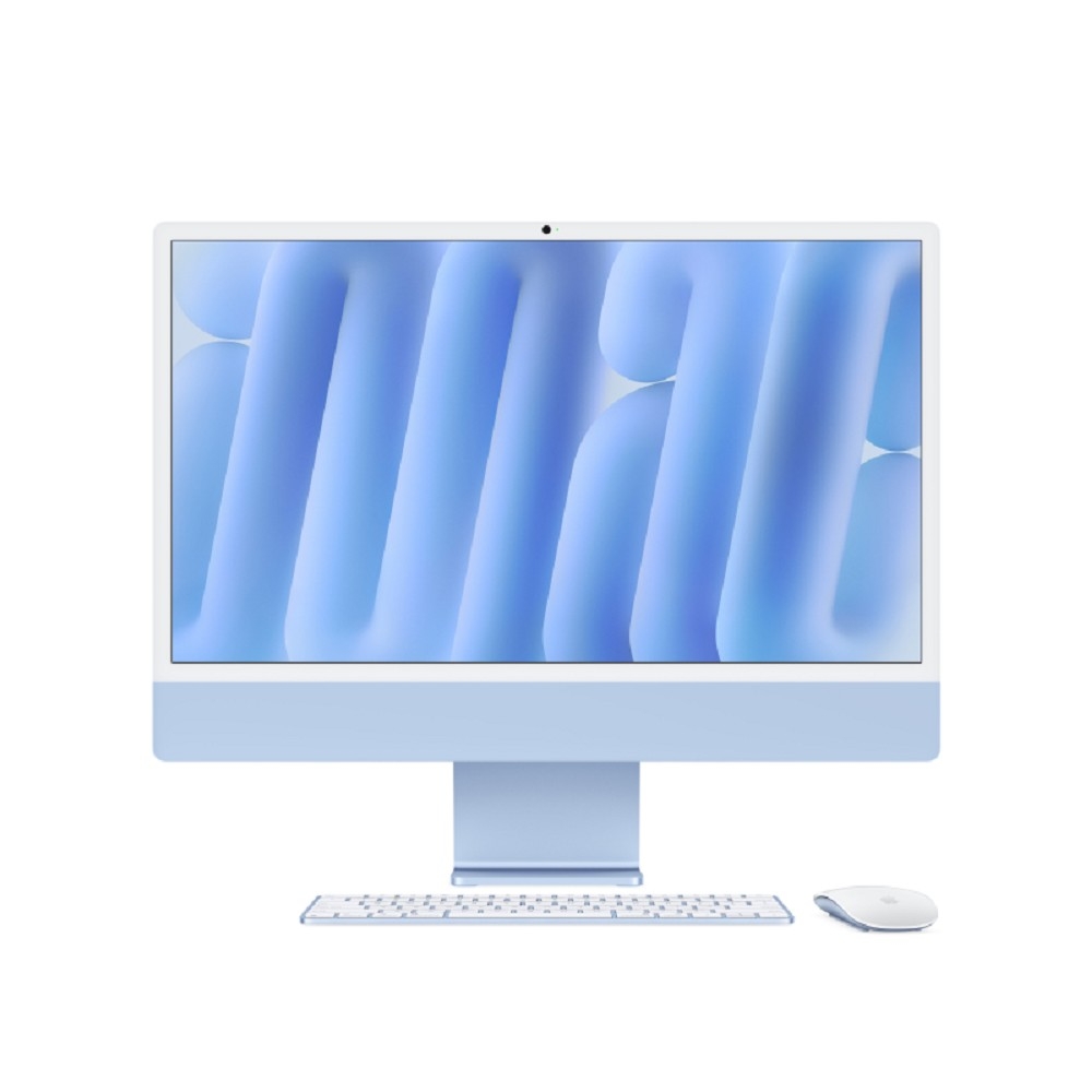 Apple iMac 24-inch 2024 [MD2T4X/A] (КЛАВ.РУС.ГРАВ.) Blue 24" Retina 4.5K {(4880x2520) M4 10C CPU 10C GPU/24GB/512GB SSD/Ethernet(RJ45)/рекоменд.переход.1979059/1991284}