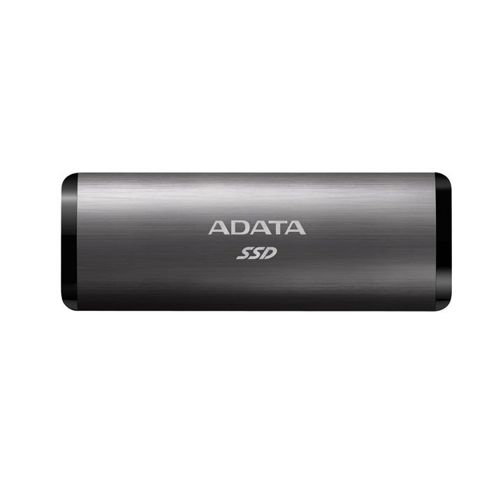 A-DATA Portable SDD 256GB ASE760-256GU32G2-CTI]  SE760, External, USB 3.2 Type-C, [R/W -1000/- MB/s] 3D-NAND, титановый серый