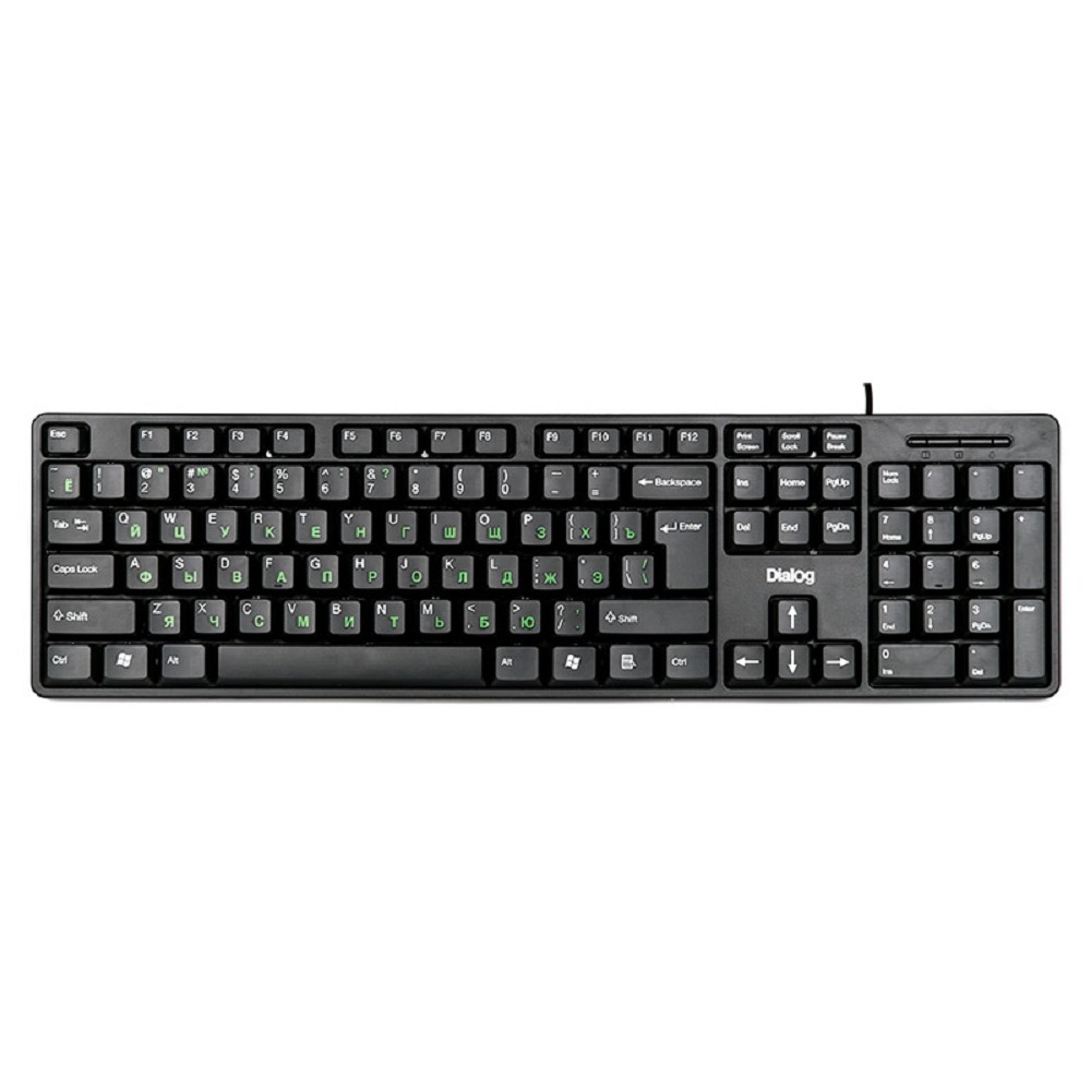 Клавиатура Dialog KS-030U проводная, USB Type-A, чёрный