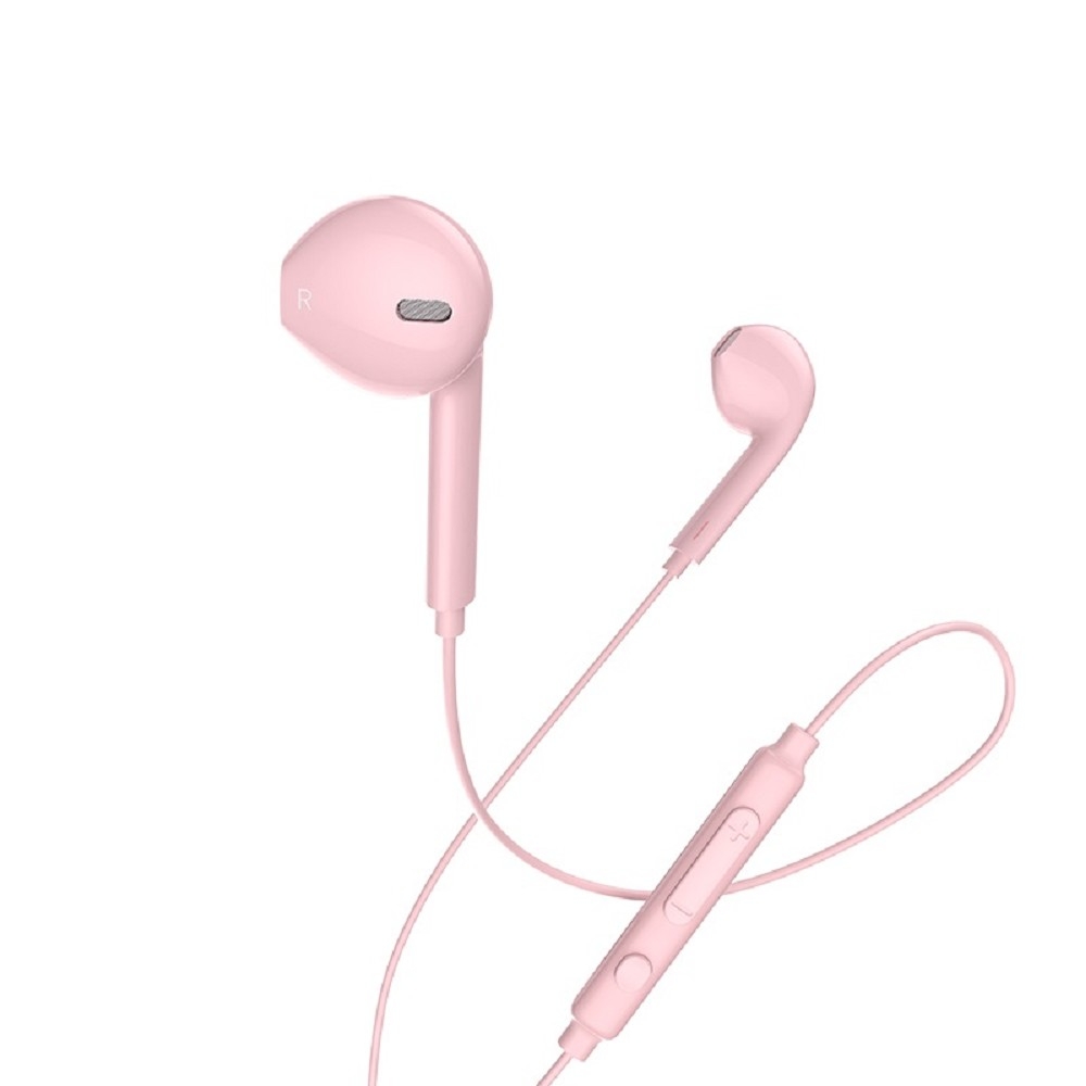 Повреждение упаковки HOCO M55/ Наушники + микрофон/ Кнопка ответа/ 1.2м/ 3.5 mm jack/Pink