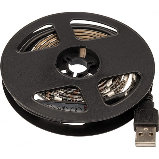 Rexant 141-387 LED лента с USB коннектором 5 В, 10 мм, IP65, SMD 5050, 60 LED/m, RGB