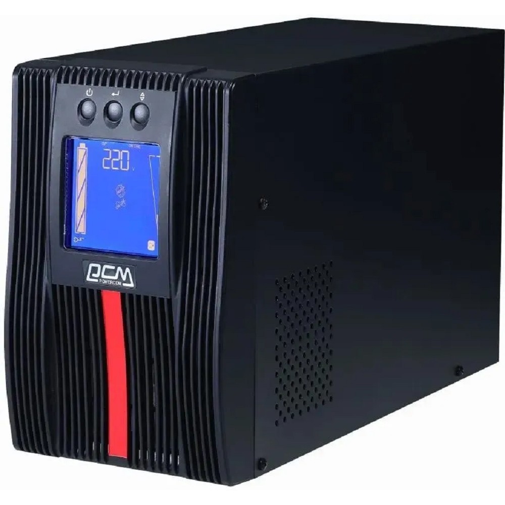 ИБП Powercom - MACAN COMFORT 2000 ВА/2000 Вт, On-Line, in (208V / 220V / 230V / 240V 1xIEC-320 C14), 8xIEC-320 C13, 1xIEC-320 C19, LCD, Tower, цвет чёрный, MAC-2000