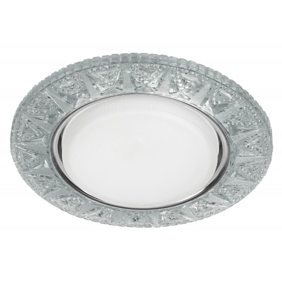 Эра Б0029625 DK LD22 SL/WH Светильник декор со светодиодной подсветкой Gx53, прозрачный