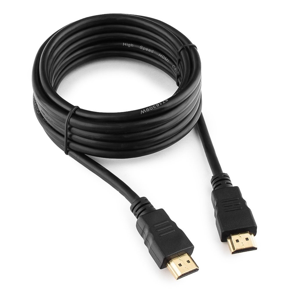 Gembird Кабель HDMI Cablexpert 19M/19M, v2.0, медь, позол.контакты, экран, 3м, черный, пакет [CC-HDMI4-10]