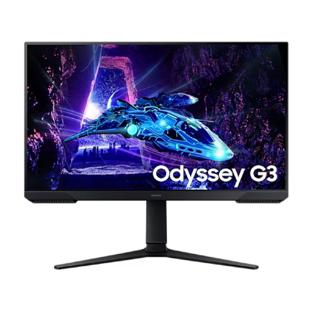 LS27DG300EIXCI - Монитор, Samsung, LS27DG300EIXCI, Odyssey G3 FHD, 27, 1920*1080, VA, 180 Гц, 16:9, 250 кд/м2, 3000:1, 1 мс, 178/178, 16.7 млн., DP*1, HDMI*1, Аудиопорт*1, VESA 100*100 мм, Регулировка высоты/наклона/вращения/поворота, кабель DP в комплекте, Чёрный