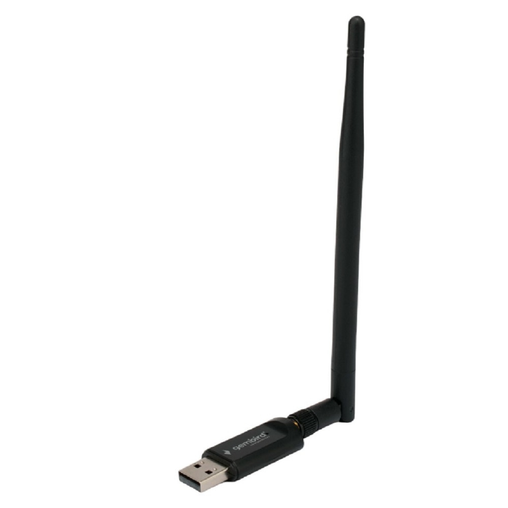 Сетевой адаптер WiFi USB Gembird WNP-UA-019, WiFi+Bluetooth 600 Мбит, двухдиап. с антенной, USB, 802.11b/a/g/n/ac, RTL8821CU