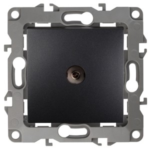 Эра Б0014709 12-3101-05 Розетка TV одиночная, Эра12, антрацит