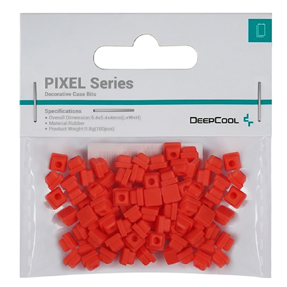 Deepcool <R-PIXEL-RD100-G-1> Декоративный элемент для оформления корпуса  (красный, 5.4x5.4x4мм, 100шт.)