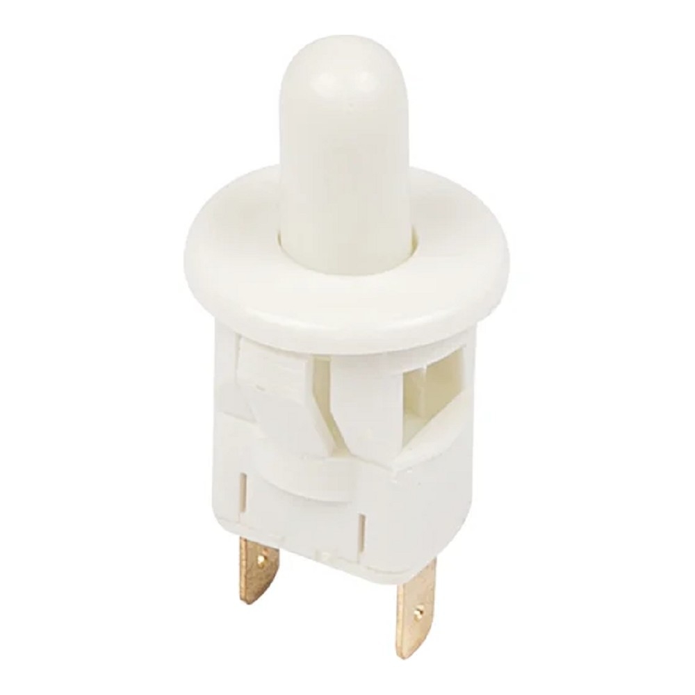 Rexant 36-3021 Выключатель-кнопка 250V 2.5А (2с) ON-(OFF)  Б/Фикс  белый (мебельная)  (1 шт)