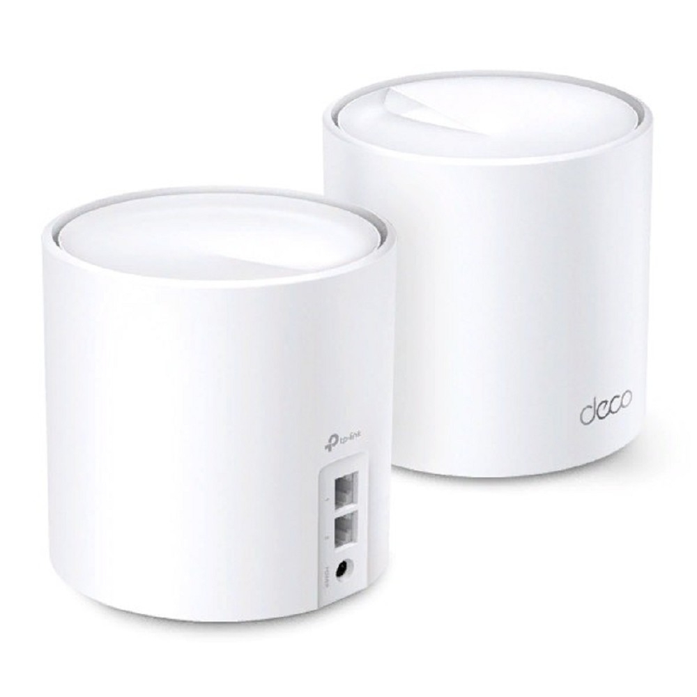 Бесшовный Mesh роутер TP-Link Deco X20(2-PACK) AX1800 10/100/1000BASE-TX белый (упак.:2шт)