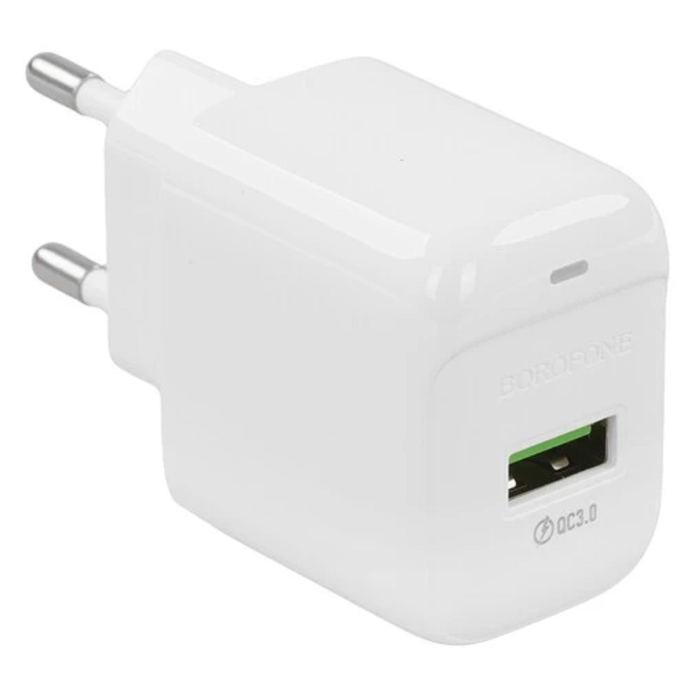 Сетевое зарядное устройство BOROFONE B-13802, 18W, QC 3.0, 1×USB, кабель Type-C 1м