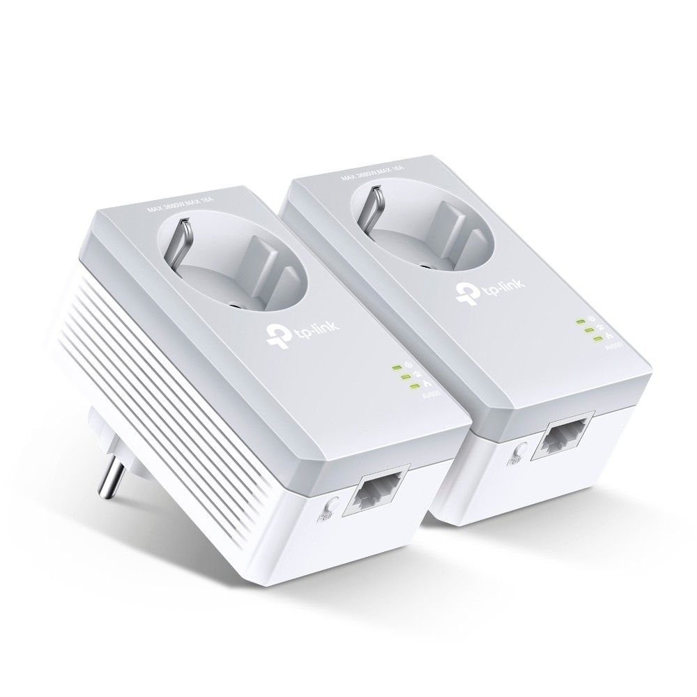 Powerline-адаптер TP-Link TL-PA4010P KIT, 600 Мбит/с, 2×10/100, AV600