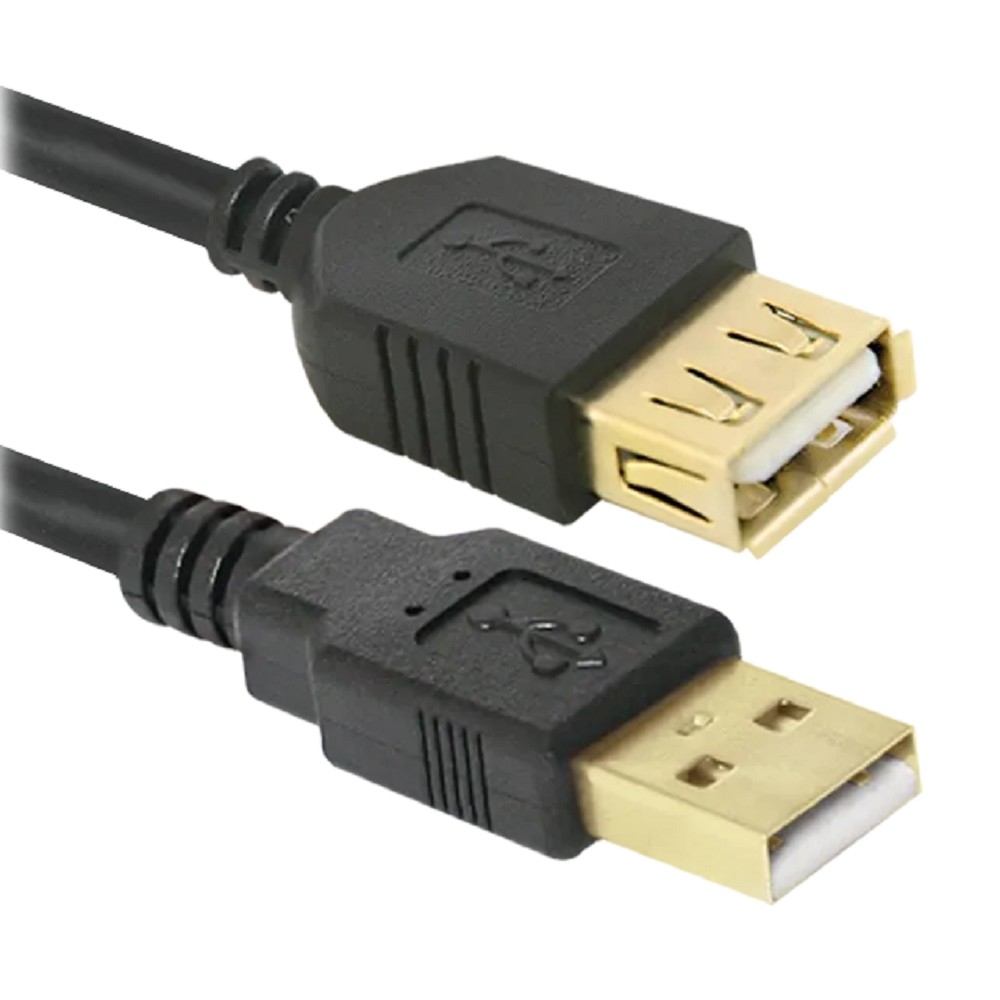 USB удлинитель DEFENDER - USB02-06PRO, USB Type A (F) -> USB Type A (M), USB 2.0, 480 Мб/с, 1.8 м, цвет чёрный, 87429