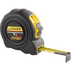 STAYER BlackMax 3м / 16мм рулетка в ударостойком полностью обрезиненном корпусе  и двумя фиксаторами [3410-03_z02]