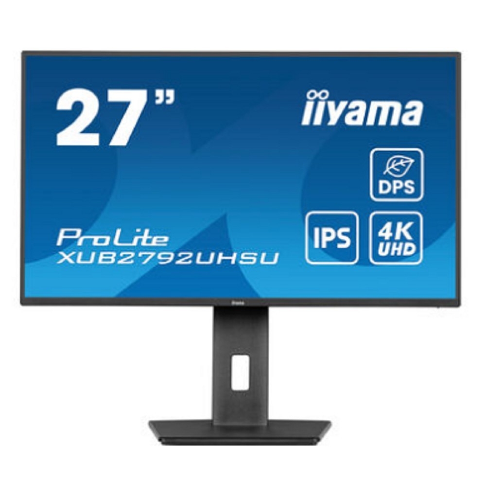 LCD IIYAMA 27" XUB2792UHSU-B6 {IPS 3840x2160 60hz 4ms 1300:1 350cd 178/178 DVI HDMI DisplayPort USB-C HAS Pivot}