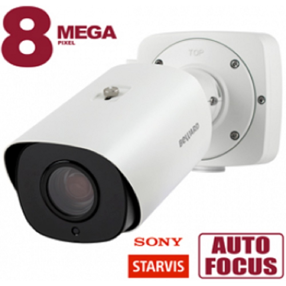 8 Мп, 1/1.8'' КМОП Sony Starvis, 0.006 лк (день)/0.003лк (ночь), 2xWDR до 120 дБ, 3 потока Н.265/Н.264 HP/MJPEG, 30к/с (все разрешения), 3840x2160, моторизованный объектив 3.6-10 мм, F1.4, 12В/PoE, microSDXC (до 256 ГБ), электромеханический ИК-фильтр, ИК-подсветка (до 65 м), IP67, от -40 до +60°С, монтажная коробка, встроенная видеоаналитика, SIP